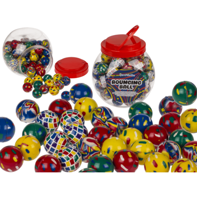Springball Ø 3,5 cm – bunter Hüpfball für Kinder