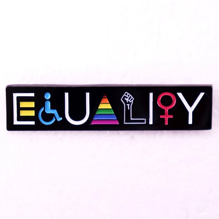 Equality Pin – Regenbogen Emaille Pin für Gleichberechtigung & Inklusion