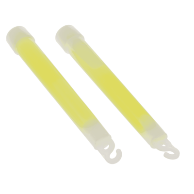 Zwei gelbe Glowsticks – Leuchtstäbe für Kinderparty & Outdoor
