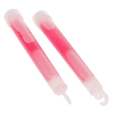 Zwei pinke Glowsticks – Leuchtstäbe für Party & Einmalgebrauch