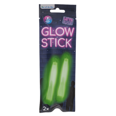 Grüne Glow Sticks im 2er-Pack in Originalverpackung