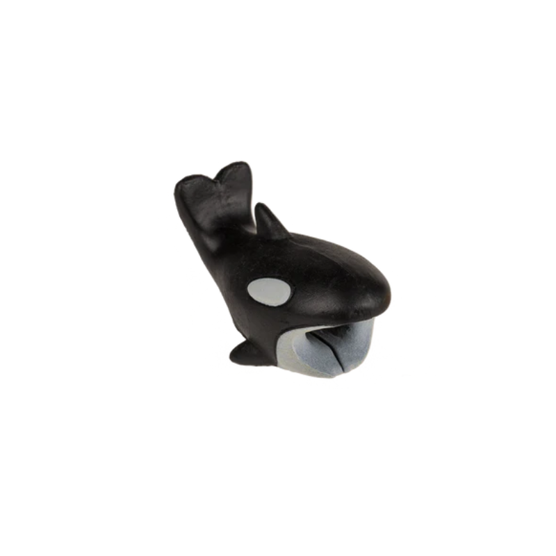 Kabelschutz in Killerwal-Form für Lade- und USB-Kabel
