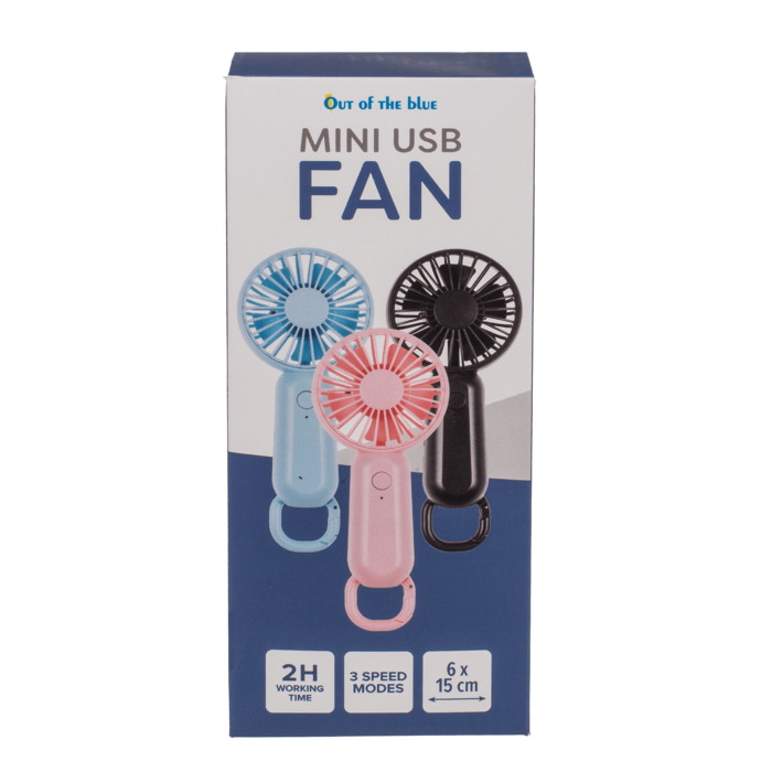 Kompakter, tragbarer Mini-USB-Ventilator in modernem Design, erhältlich in drei Farben. Wiederaufladbar mit USB-Kabel, ideal für unterwegs, im Büro oder zu Hause. Verstellbare Geschwindigkeitseinstellungen für individuelle Kühlung an heißen Sommertagen. Perfekt als Geschenk oder praktisches Gadget für Sommerliebhaber.