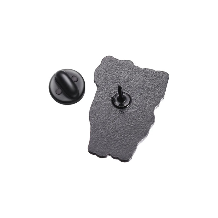 No Drama Llama Pin – Rückseite mit Butterfly-Verschluss