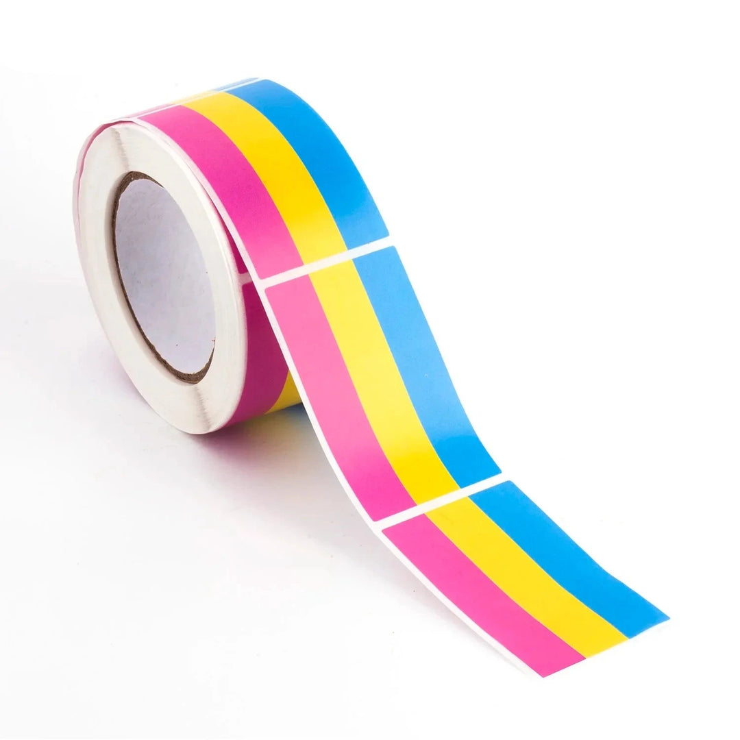 Pansexuell Aufkleber Regenbogen auf Rolle – 250 Sticker 3×5 cm
