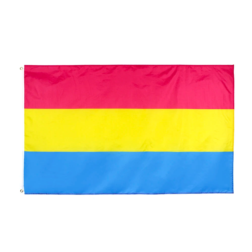 Pansexuell Flagge in Pink Gelb Blau – LGBTQ Pride Fahne für Vielfalt und Akzeptanz