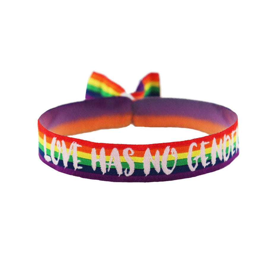 Pride Festivalbändchen Love Has No Gender LGBTQIA+ Regenbogen