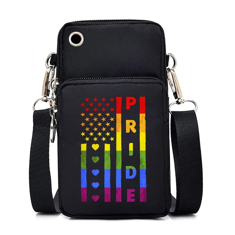 Pride Regenbogen Umhängetasche – LGBTQIA+ Tasche mit Pride Design