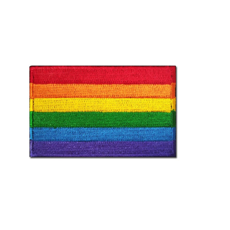 Rainbow Pride Flag Patch – gestickter LGBTQ+ Aufnäher ohne Klettverschluss
