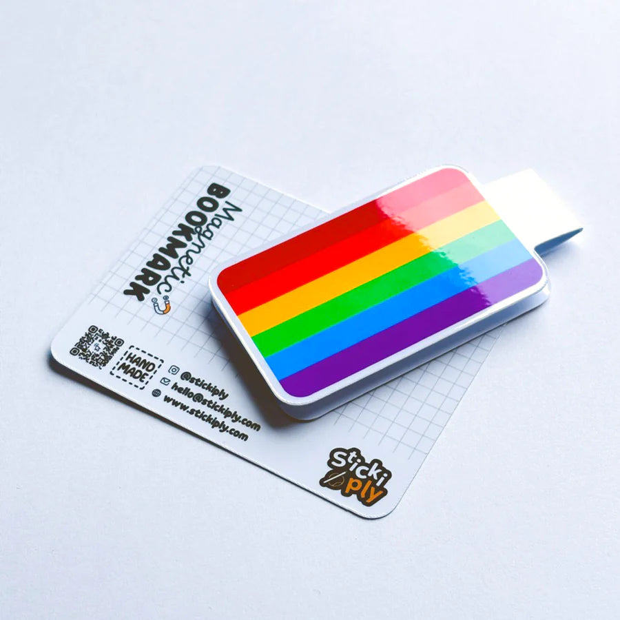 Pride Magnetlesezeichen – Progress, Regenbogen & mehr | Stickiply


