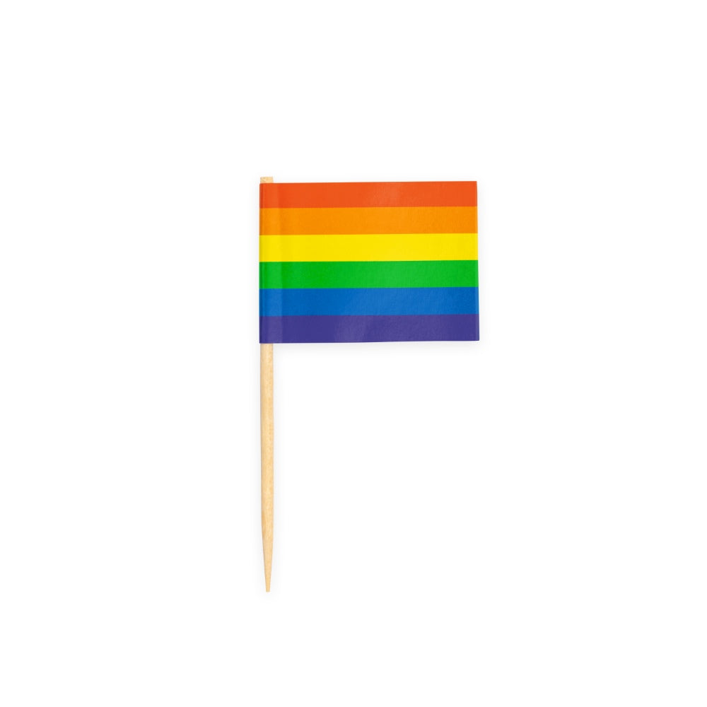 Regenbogen Zahnstocher Picks 50 Stück Pride Party Deko