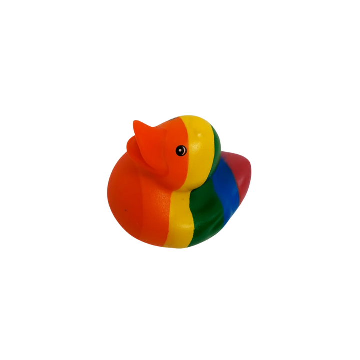 Regenbogen Gummiente Pride Badeente mit bunten LGBTQIA+ Farben