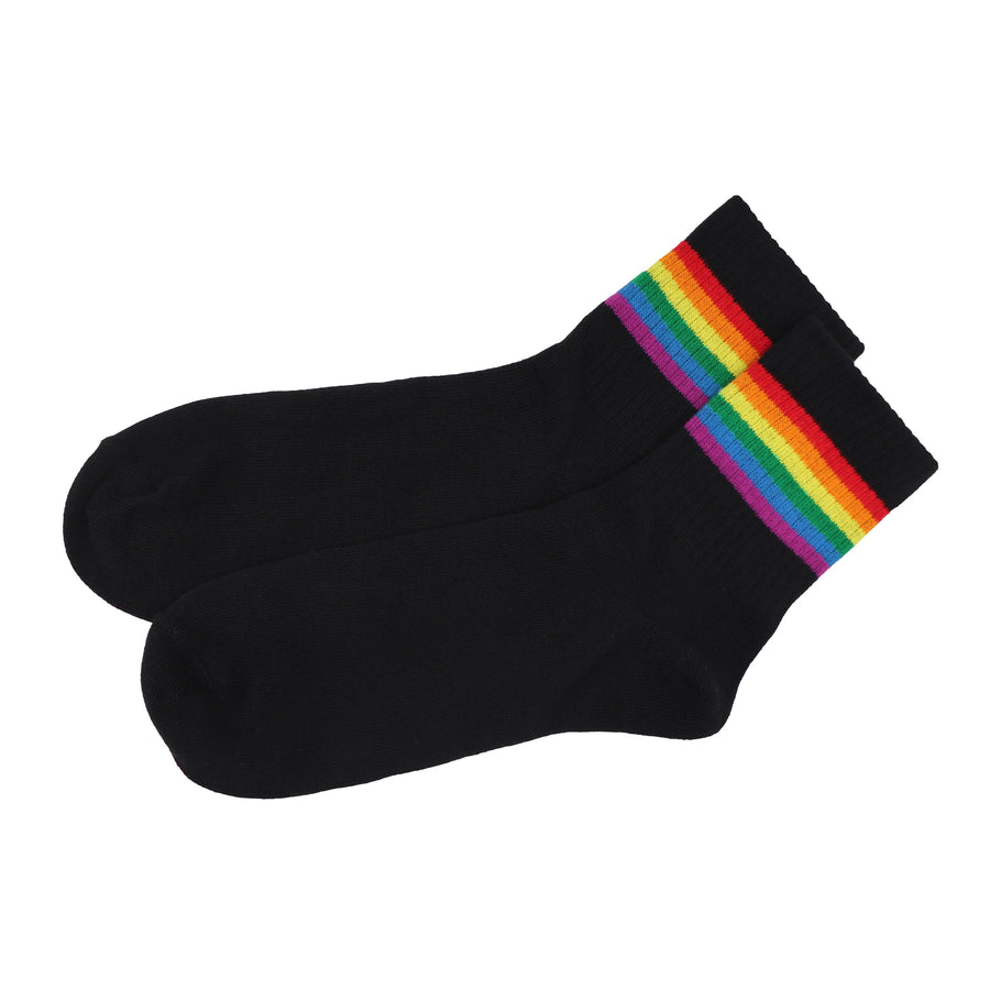Regenbogen Pride Socken aus Baumwolle mit LGBTQIA+ Flag Farben