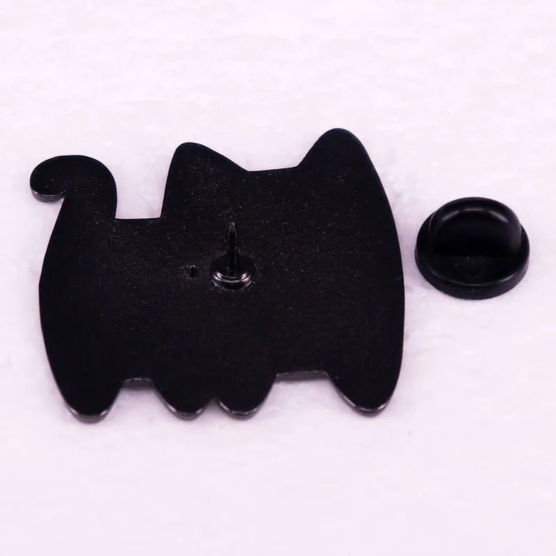 Rückseite des Regenbogen Progressive Katzen Pins
