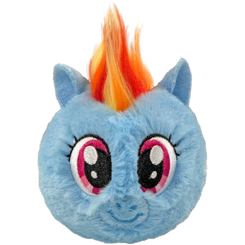 Ty Beanie Boo Rainbow Dash Bouncer 9 cm rundes Plueschtier mit Glitzeraugen