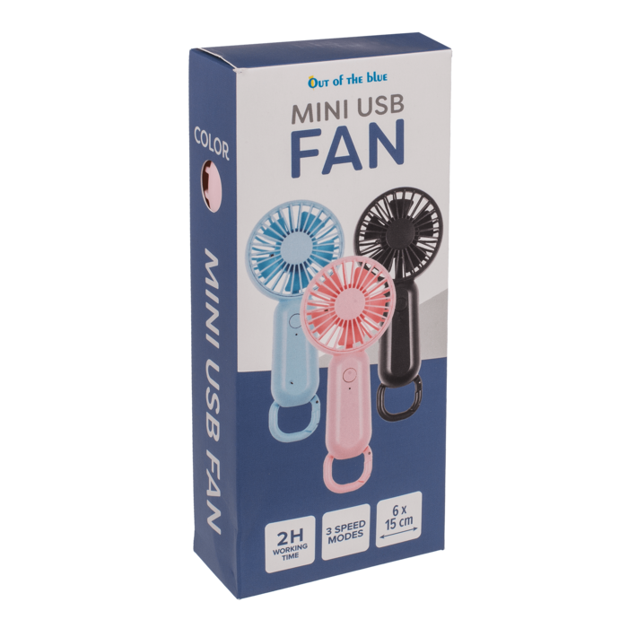 Kompakter, tragbarer Mini-USB-Ventilator in modernem Design, erhältlich in drei Farben. Wiederaufladbar mit USB-Kabel, ideal für unterwegs, im Büro oder zu Hause. Verstellbare Geschwindigkeitseinstellungen für individuelle Kühlung an heißen Sommertagen. Perfekt als Geschenk oder praktisches Gadget für Sommerliebhaber.