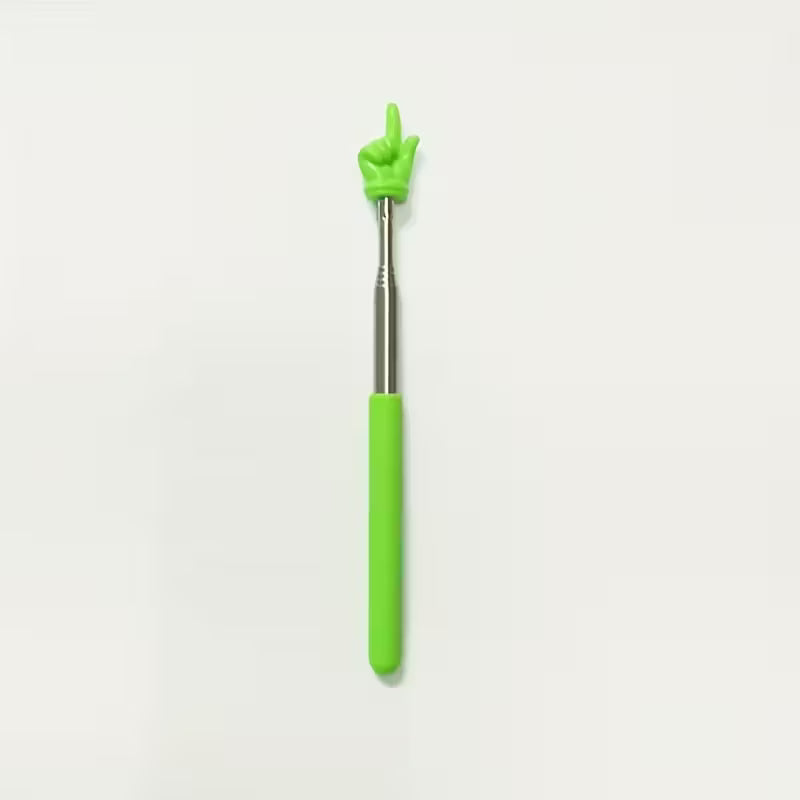 Bunte ausziehbare Zeigestäbe mit Finger-Hand in Rainbow-Farben – Teleskop-Zeigefinger Stick, lustiger Pride-Funartikel von Rainbowsheep