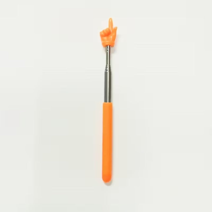 Bunte ausziehbare Zeigestäbe mit Finger-Hand in Rainbow-Farben – Teleskop-Zeigefinger Stick, lustiger Pride-Funartikel von Rainbowsheep